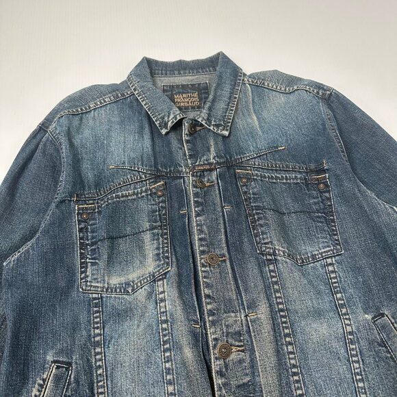 Y2K Marithe Francois Girbaud Denim Jacket L - Picture 3 of 6